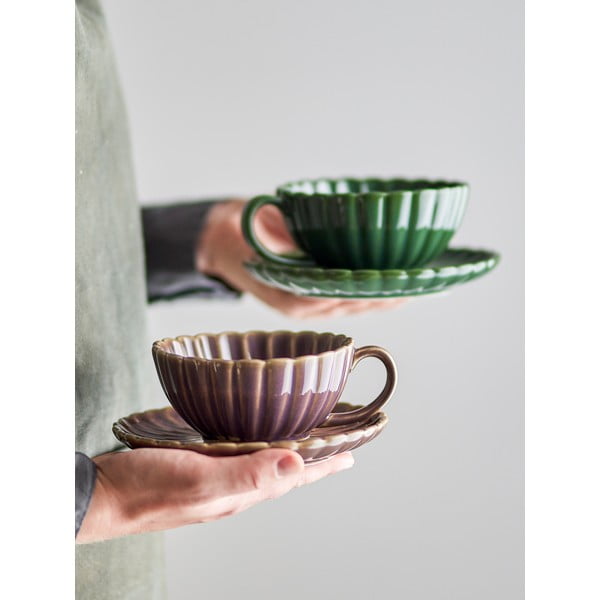 Лилава глинена чаша за капучино 220 ml Latina – Bloomingville-image-1