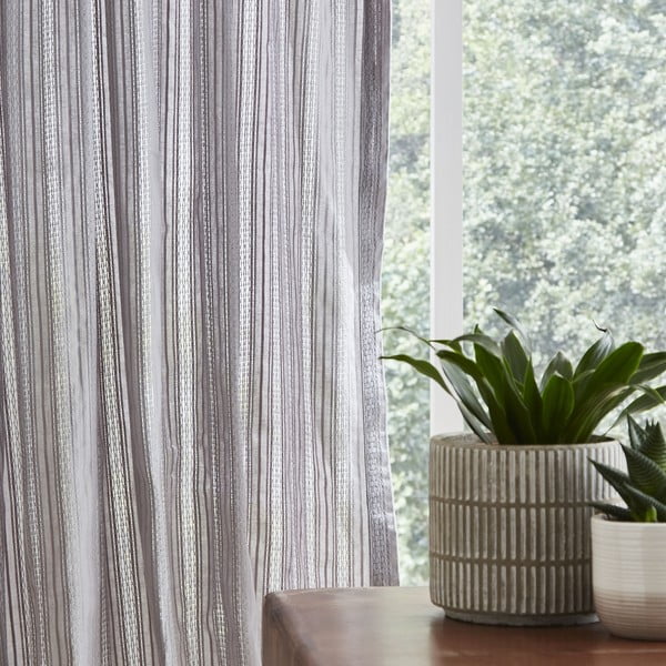 Сиви завеси в комплект от 2 бр. 229x140 cm Zofia Broderie Anglaise - Pineapple Elephant-image-2