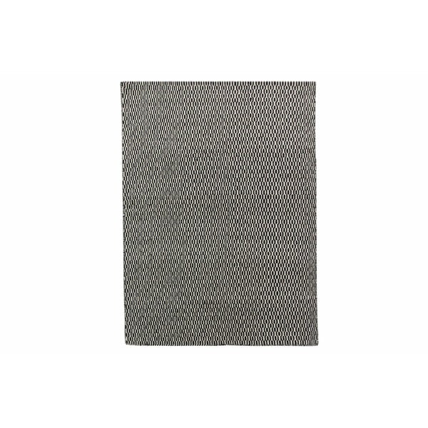 Vlněný koberec Flat, 160x230 cm, černý
