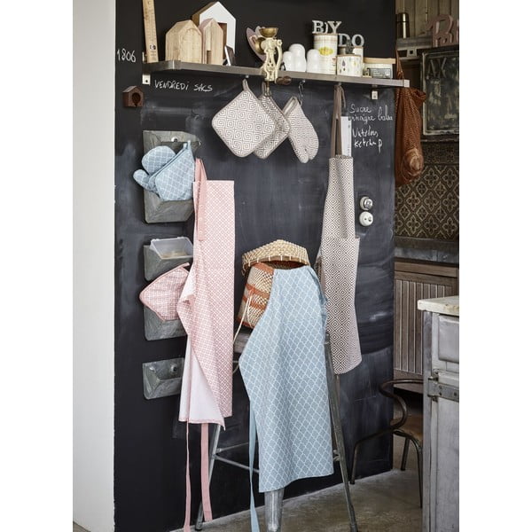 Светлосиня памучна престилка Arabesk - Tiseco Home Studio-image-1