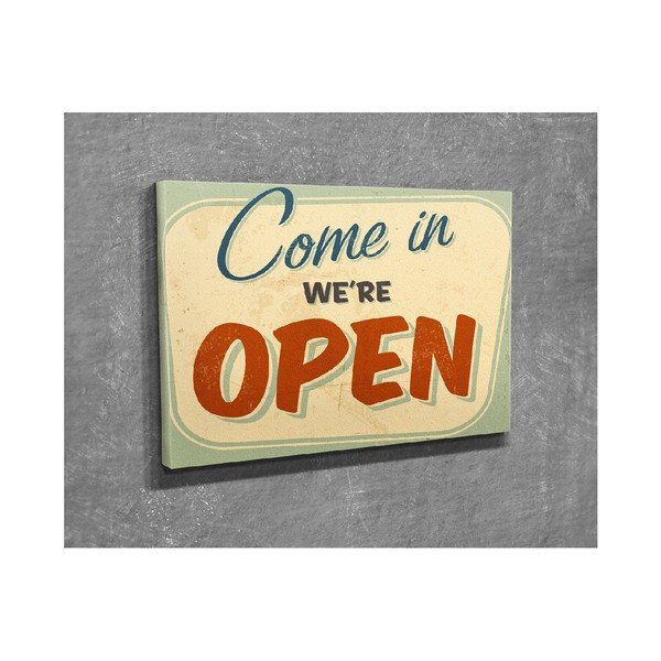 Картина за стена върху платно Come In, 40 x 30 cm - Vega-image-2