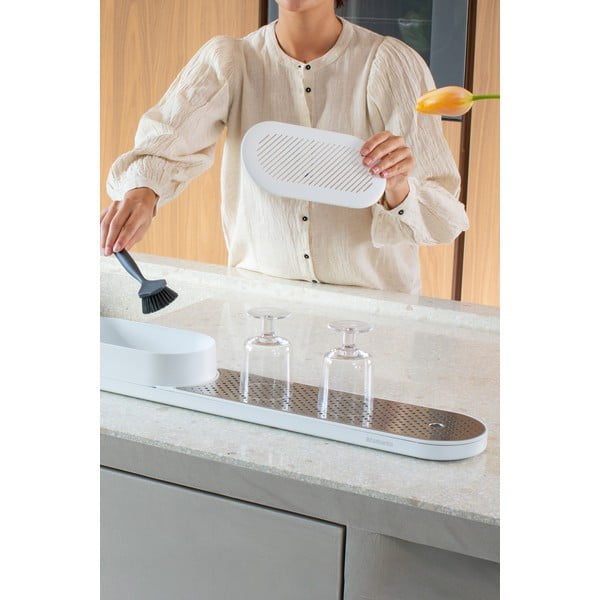 Бяла пластмасова стойка за препарати SinkStyle – Brabantia-image-1