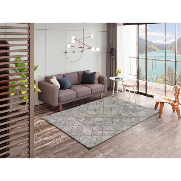Сив килим 200x290 cm Gianna - Universal-image-3
