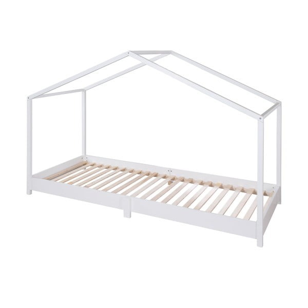 Бяло детско легло тип къща 90x200 cm Montessori – Roba