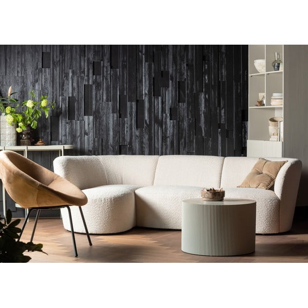 Бежова кръгла масичка за кафе ø 60 cm Sanne - WOOOD-image-1