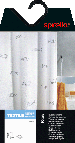 Завеса за душ 120x200 cm Kos – Spirella-image-4