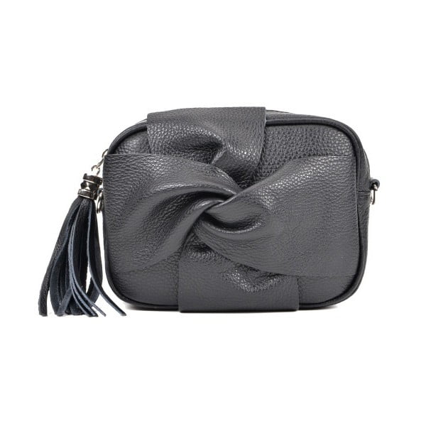 Черна кожена чанта Kara - Roberta M