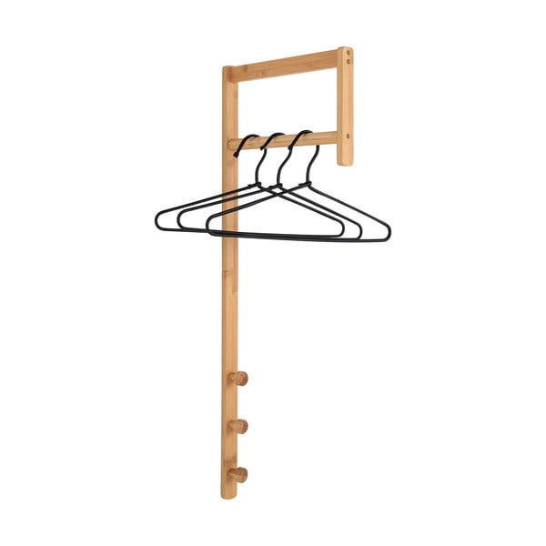 Бамбукова закачалка за стена в естествен цвят Trento - House Nordic-image-1