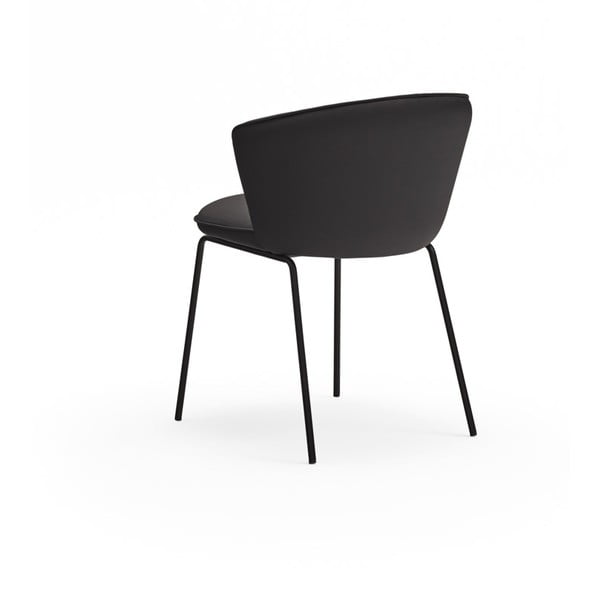 Черни тапицирани трапезни столове в комплект 2 бр. Add – Teulat-image-4