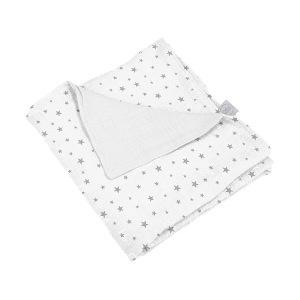 Бяло муселиново бебешко одеяло 75x75 cm – Bébé Douceur