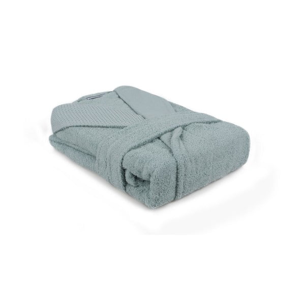 Памучен халат в ментов цвят размер M Cappa - Foutastic-image-2