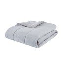 Светлосива ватирана микро плюшена покривка за двойно легло 200x220 cm Cosy Cord - Catherine Lansfield