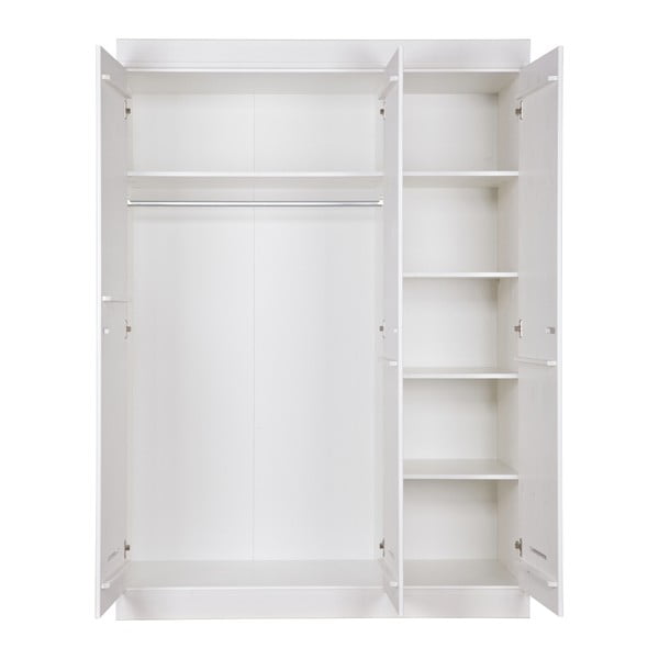 Bílá trojkřídlá skříň WOOOD Locker-image-2