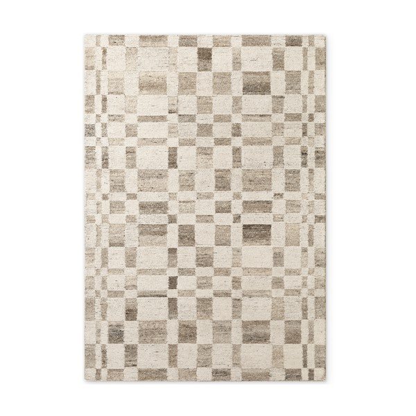Кремав ръчно изработен вълнен килим 200x300 cm Boho 1.0 Structa – Vikosa
