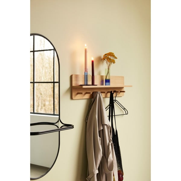 Стенно огледало с рафт 21x102 cm Carry - Hübsch-image-3