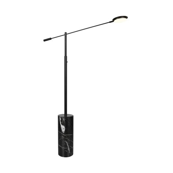 Черна LED подова лампа (височина 145 cm) Fiore – Trio Select