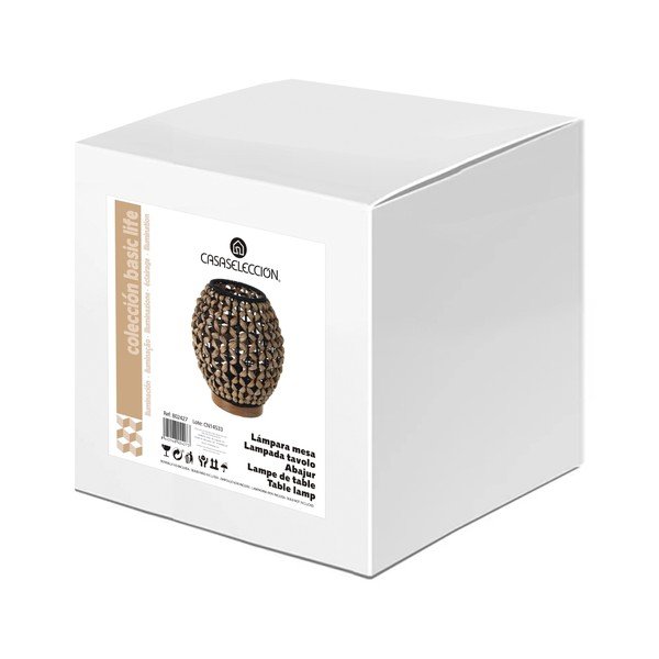 Черна настолна лампа (височина 23 cm) Natural Way - Casa Selección-image-3