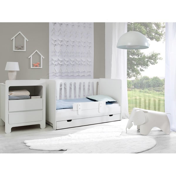 Бяло чекмедже под детското легло 60x120 cm - Pinio-image-3