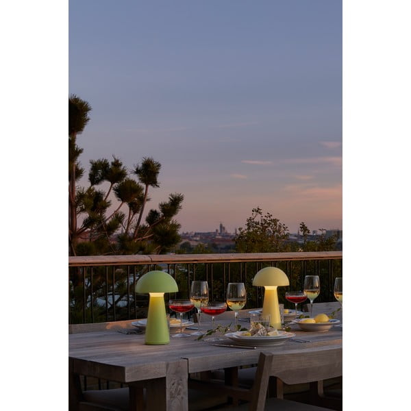 Зелена LED настолна лампа с дистанционно управление (височина 28 cm) Sam – Sirius-image-3