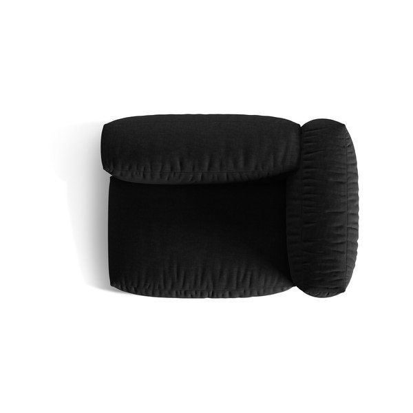 Черен модул за диван (десен ъгъл) Martina – Micadoni Home-image-4