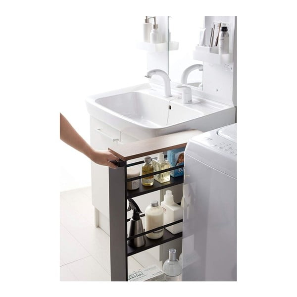 Черен метален рафт за баня 47,5x81 cm Tower – YAMAZAKI-image-3