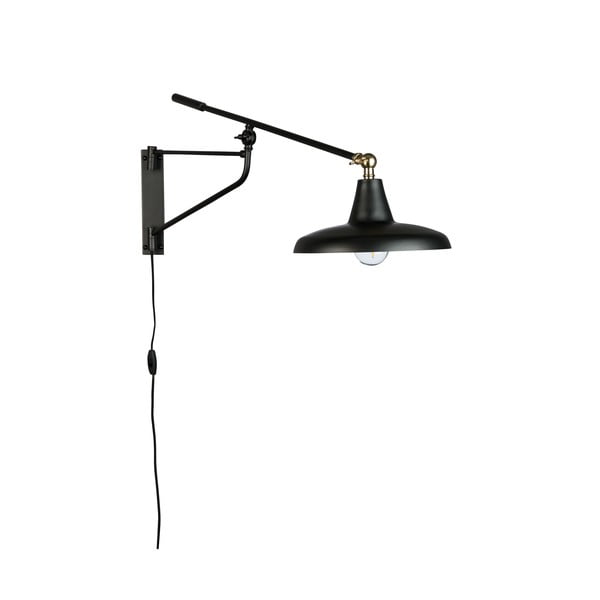 Черна стенна лампа Hector - Dutchbone