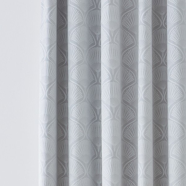 Сиви завеси в комплект от 2 бр. 229x168 cm Art Deco Pearl - Catherine Lansfield-image-1
