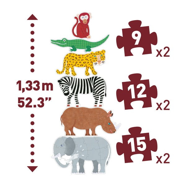 Детски пъзел Giga Jungle - Djeco-image-2