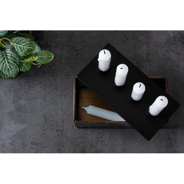 Стъклен свещник Boxed Rectangle - PT LIVING-image-3