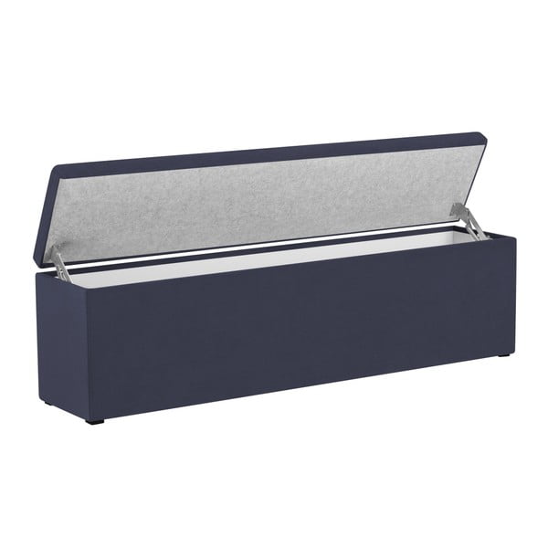 Tmavě modrý otoman Mazzini Sofas Ancona, 160 x 47 cm-image-4