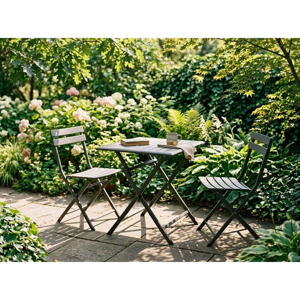 Алуминиева градинска маса за хранене 70x70 cm Elin – Bizzotto-image-4