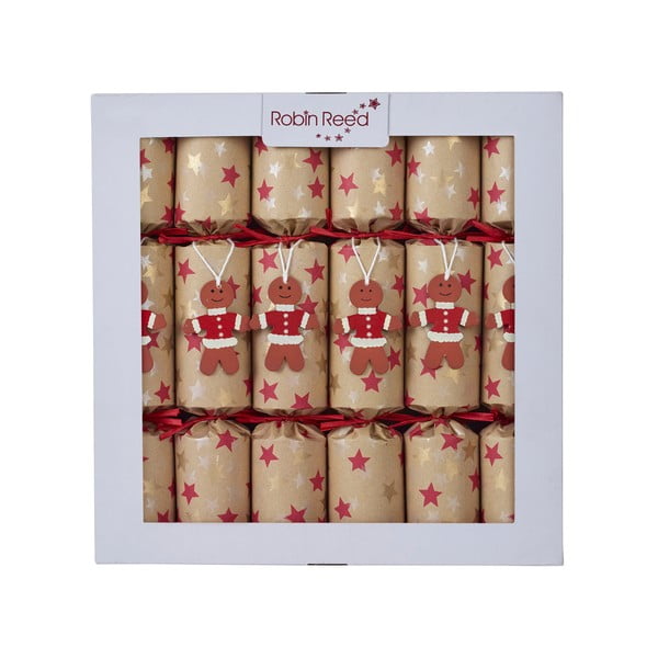 Коледни крекери в комплект от 6 броя Gingerbread - Robin Reed