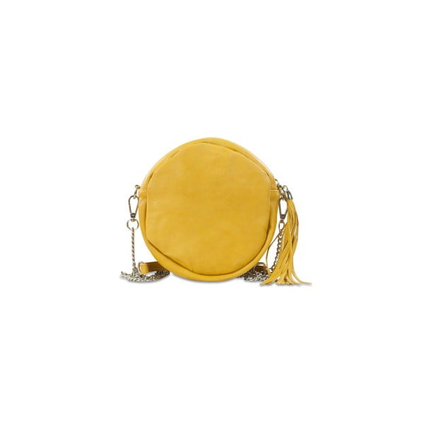 Жълта кожена чанта Prunelle - Infinitif