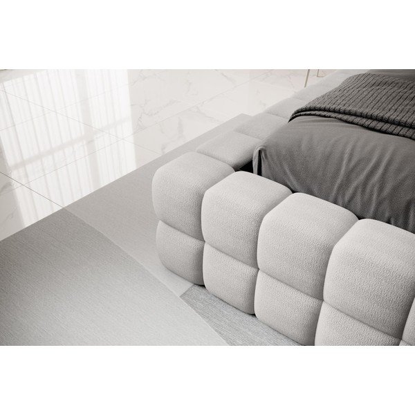 Сиво тапицирано двойно легло с място за съхранение и включена подматрачна рамка 140x200 cm Dizzle – ELTAP-image-4