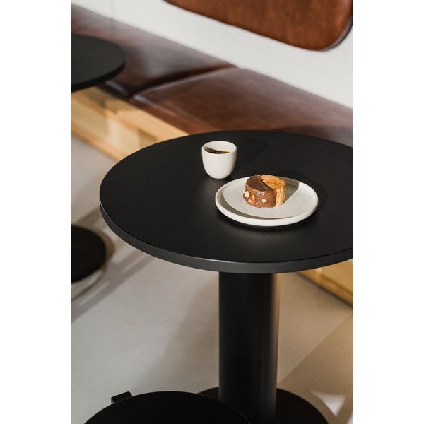 Кръгла трапезна маса с дъбов плот ø 65 cm Sool – noo.ma-image-2