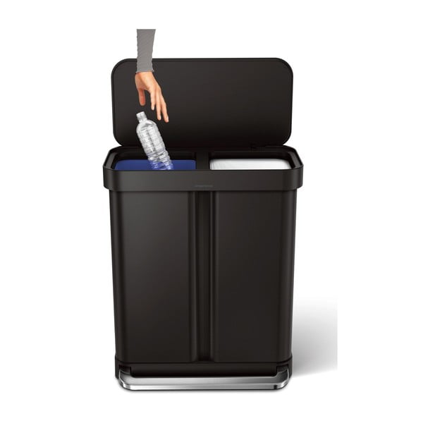 Стоманен кош за сортиране на отпадъци 58 л - simplehuman-image-3