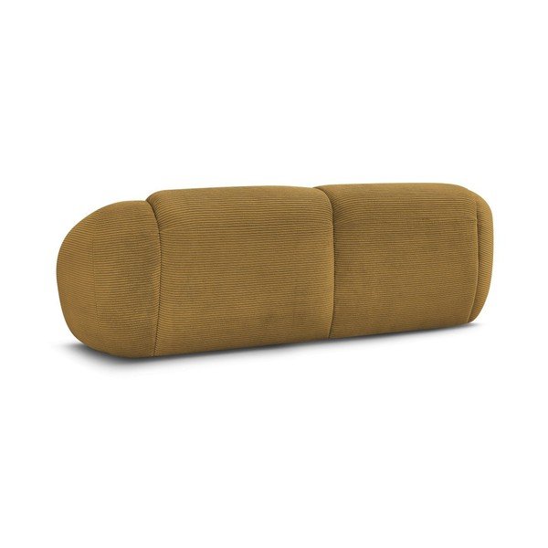 Диван от рипсено кадифе в цвят горчица 250 cm Tina – Bobochic Paris-image-4