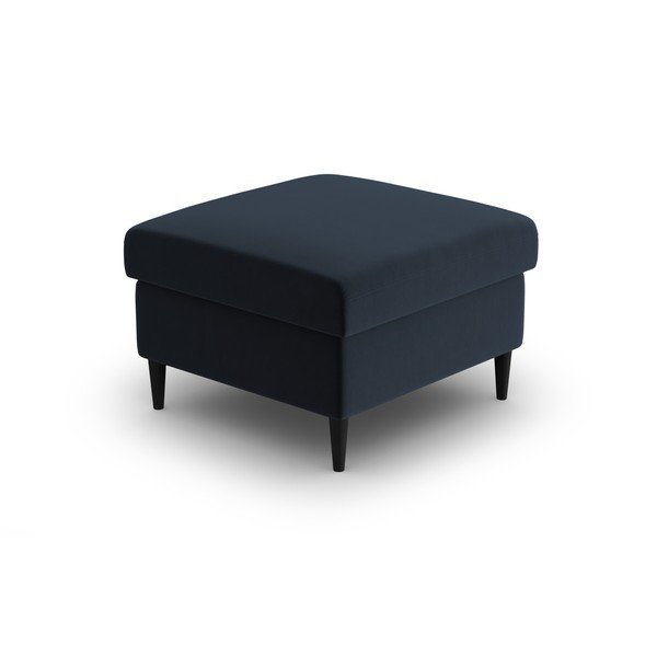 Тъмносиня кадифена табуретка Kyoto – Cosmopolitan Design-image-2