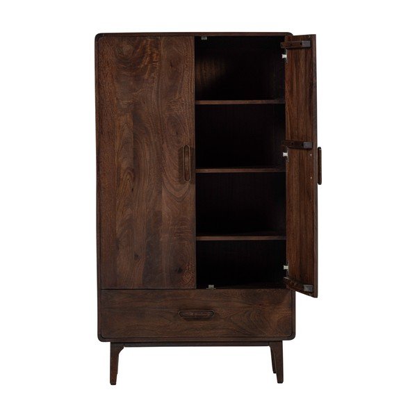 Шкафче от масивно манго в тъмно естествен цвят 85x150x35 cm Liya – WOOOD-image-3