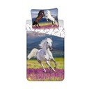 Единично  памучно детско спално бельо 140x200 cm Horse "Meadow" – Jerry Fabrics