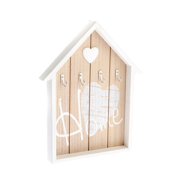 Дървен ключодържател за стена във формата на къща Ruseno - Dakls