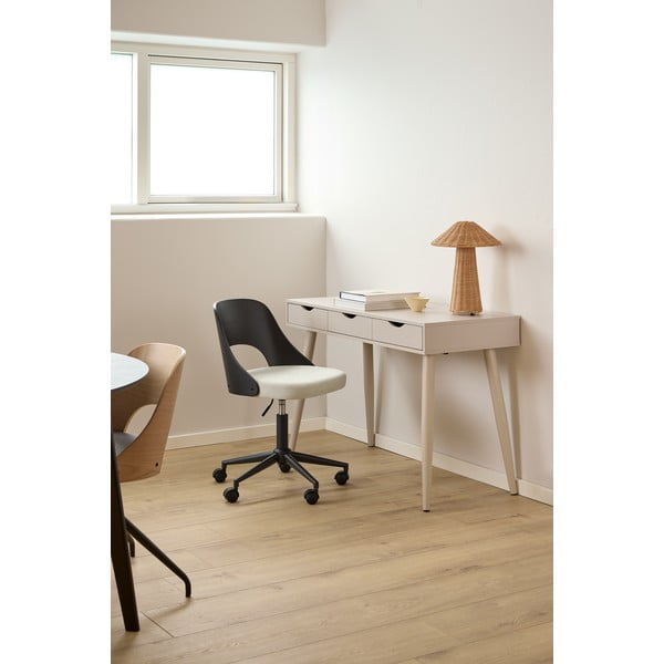 Офис стол в черен и бежов цвят Lucy – Actona-image-1