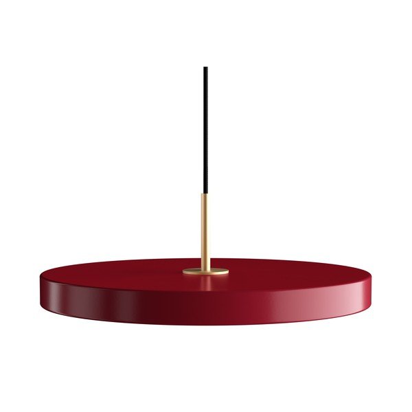 Червено LED висящо осветително тяло с метален абажур ø 43 cm Asteria Medium – UMAGE