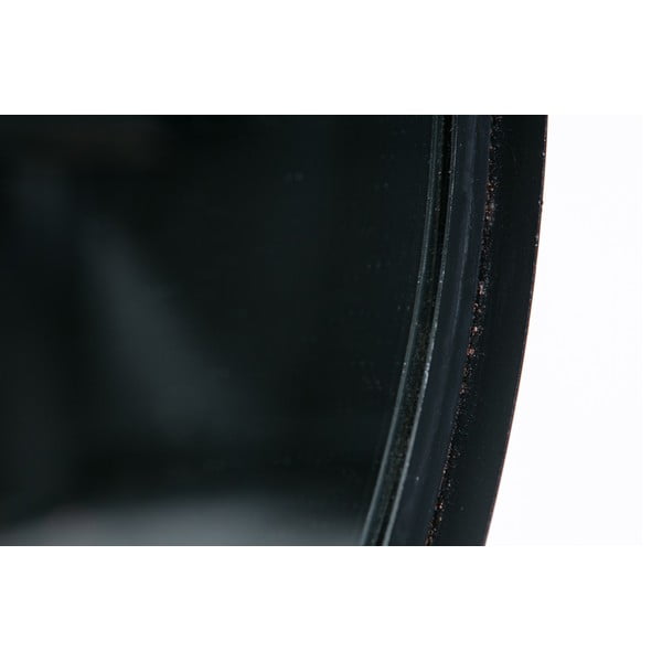 Nástěnné zrcadlo s černým rámem WOOOD Lauren, Ø 80 cm-image-4