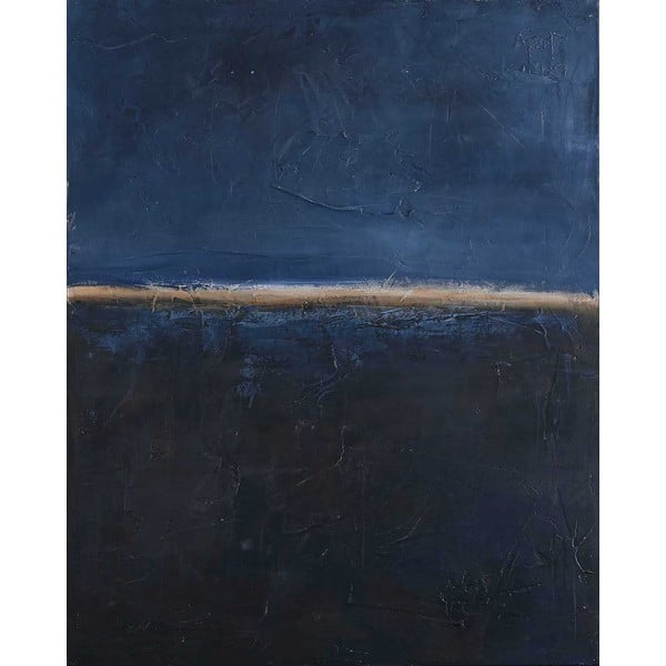 Ръчно рисувана картина 78x98 cm Edge Blue   – Malerifabrikken