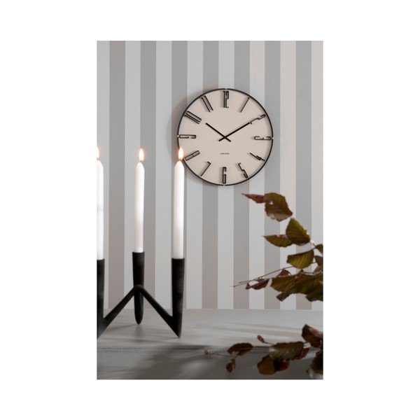 Бял стенен часовник , ⌀ 40 cm Sentient - Karlsson-image-2