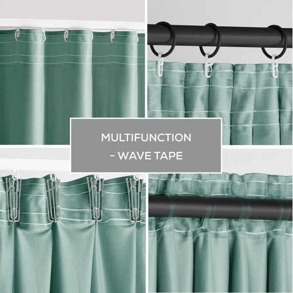 Светлозелено dimout перде 140x245 cm Pleat – Restilo-image-3