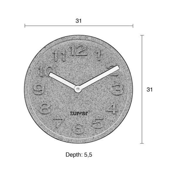 Корков стенен часовник Корк, ø 31 cm - Zuiver-image-1