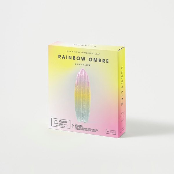Надуваем шезлонг Ride With Me Rainbow Ombre - Sunnylife-image-4