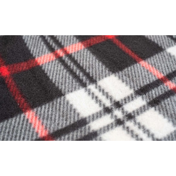 Бяло/черно одеяло от флийс 150x200 cm Dice – JAHU collections-image-1